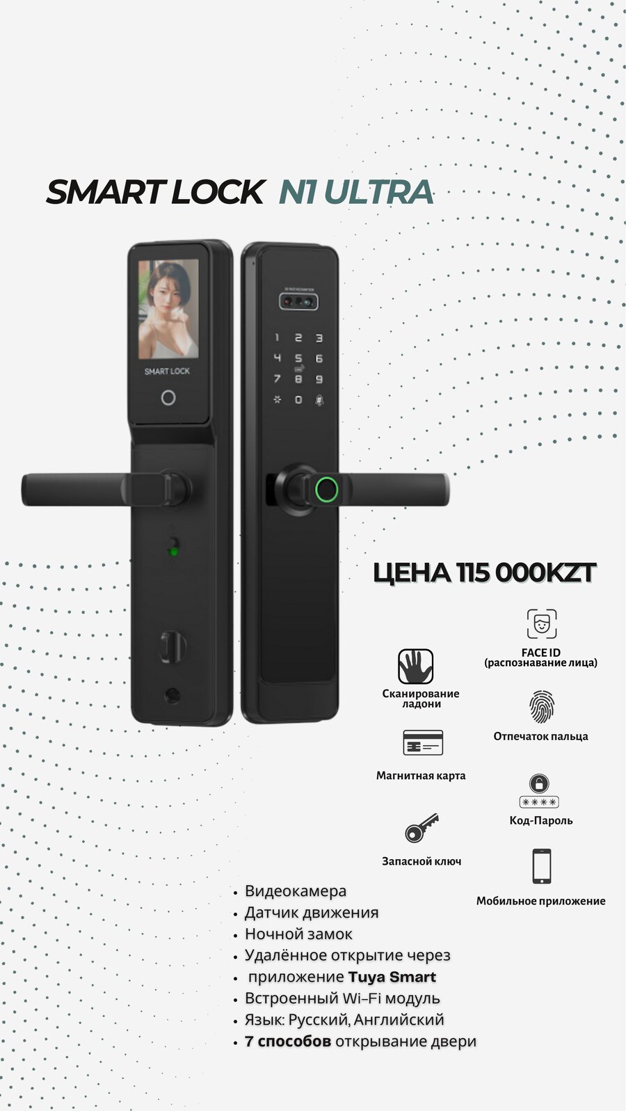Смарт-замок Smartlock N1 ULTRA